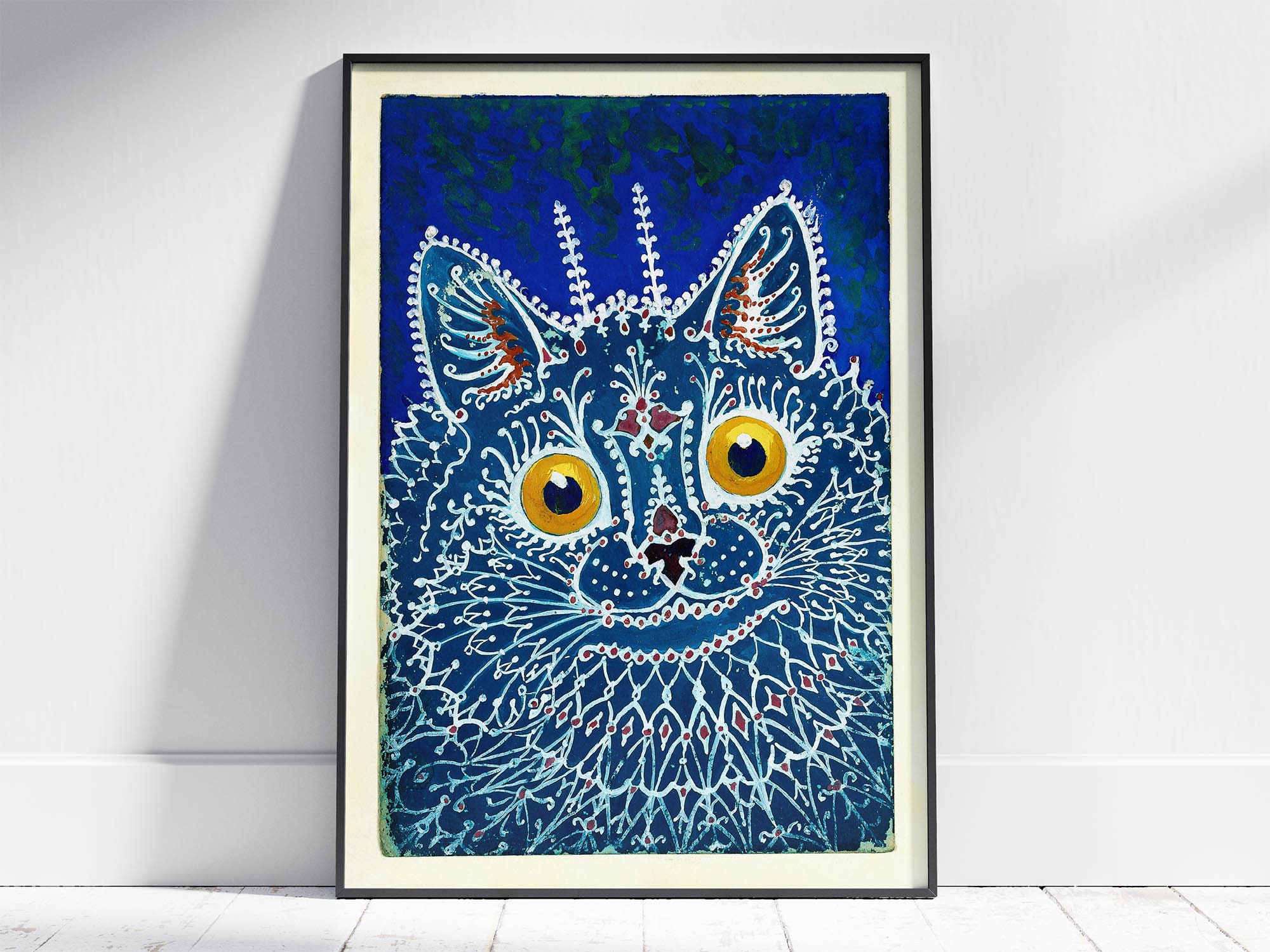 Three Cats Singing By Louis Wain Painter Artwork Artworks Canvas Poster  Room Aesthetic Wall Art Prints Home Modern Decor Gifts Framed-unframed