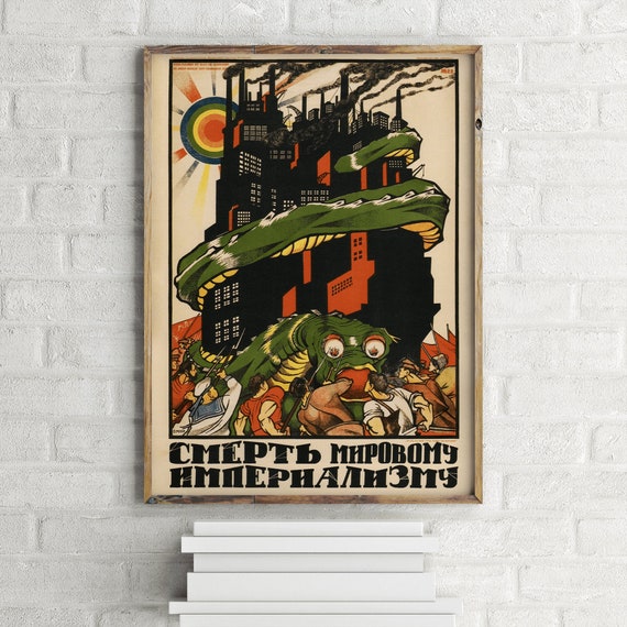希少 古書 絵本 戦争 ソ連 ロシア 日本 プロパガンダ 風刺画 ロシア共産主義のビンテージプロパガンダポスター、レトロな戦争アート
