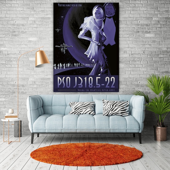 NASA PSO J318.5-22 Travel Poster, Wall Art Design Print - Etsy