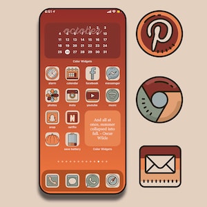 Fall Aesthetic iOS 14 app icon pack (70 icons)