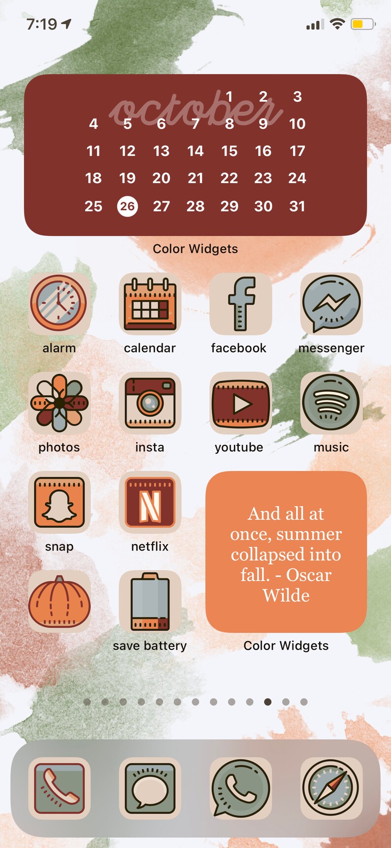 Fall app icons ios 14 Idea
