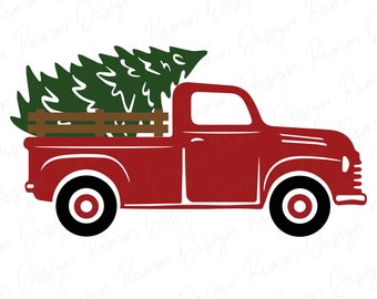Download Christmas Truck Svg Etsy
