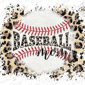 Leopard Baseball Mom PNG, Leopard Png, Sublimation Design Download, Baseball Mom Shirt Design, Sublimate Download, Digital Download