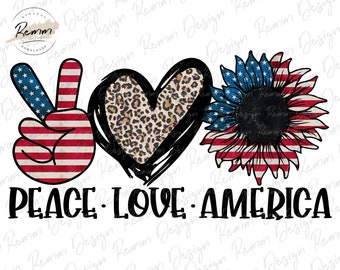 Zonnebloem Amerikaanse vlag, png-bestand: 4 juli-sublimatieontwerp (digitale download)