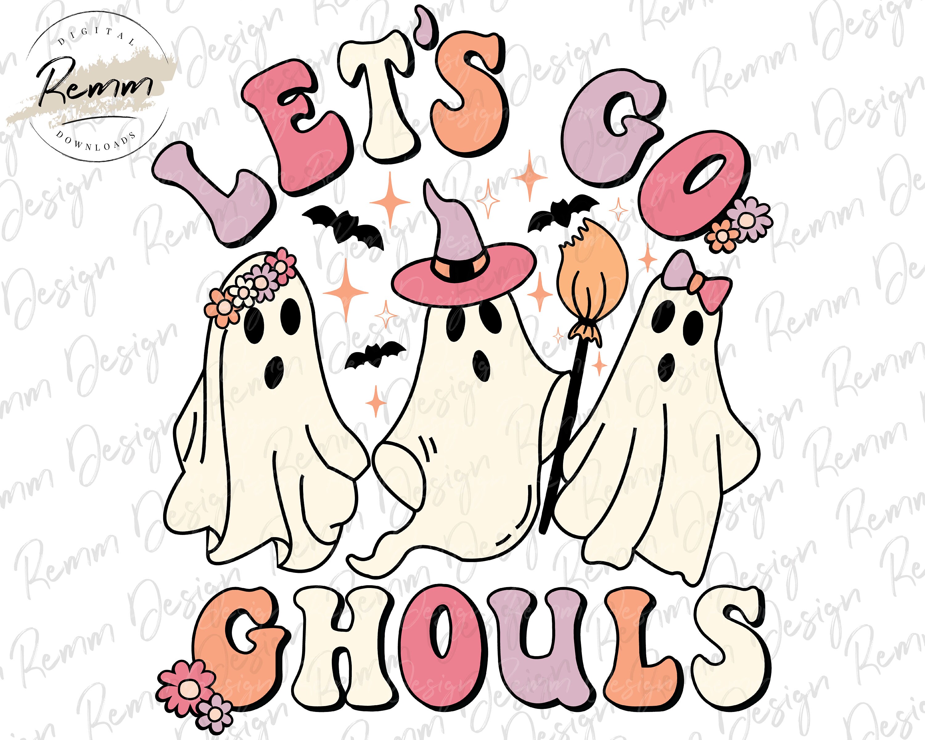 Let's Go Ghouls Png Halloween Png Sublimation Design - Etsy