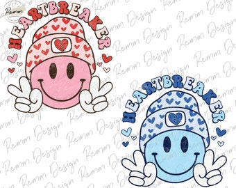 Heartbreaker Valentine's Day PNG: Matching Kids Shirt Design (Digital Download)
