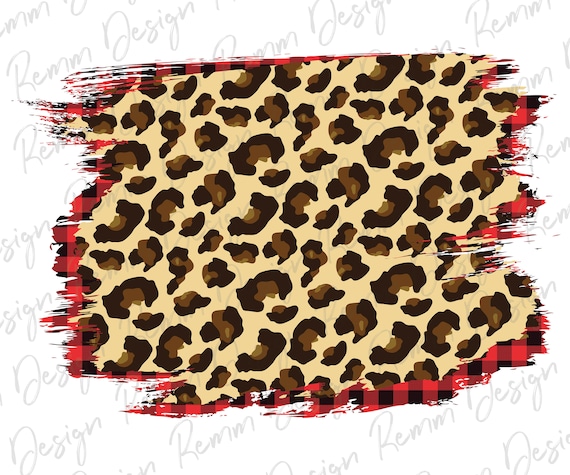 Distressed Leopard Background Png Distressed Red Buffalo Plaid Background Cheetah Animal Print Background Splash PNG Sublimate Download Etsy Canada