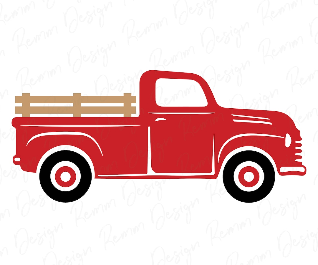Farm Truck, Vintage Pickup Truck Svg, Cut File, Vintage Truck ...