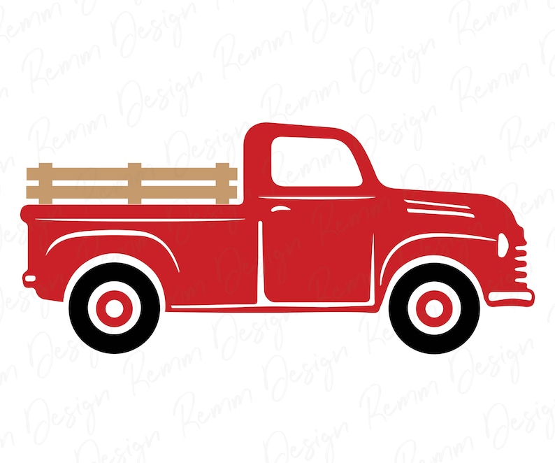 Farm Truck Vintage Pickup Truck Svg Cut File Vintage Truck Etsy