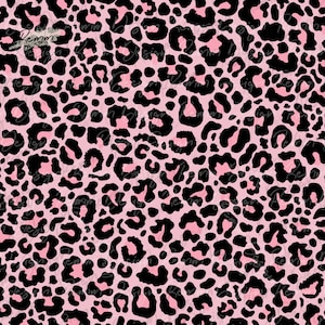 Patrón sin costuras con estampado de leopardo rosa, patrón sin costuras del día de San Valentín, patrón repetitivo para uso comercial, Png y Jpeg, relleno de patrón