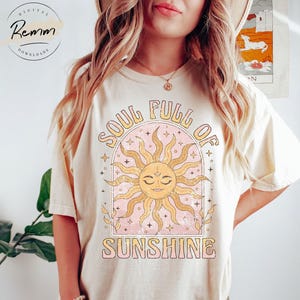 Soul Full of Sunshine PNG: Retro Boho Sublimation Design (Digital Download)