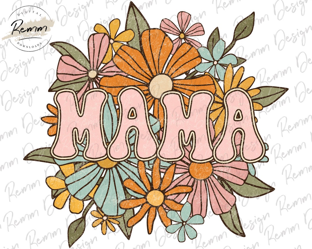 Mama PNG, Sublimation Png, Boho Png, Retro Mama Png, Sublimation Design ...