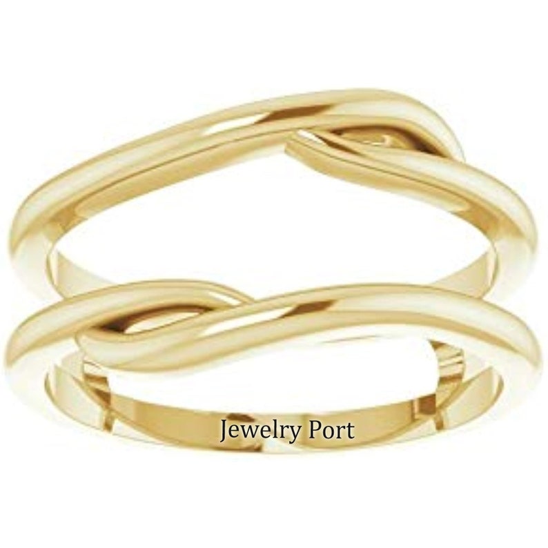 Ring Guard Enhancer Ring Jacket / Wrap Sterling Silver 14K Etsy