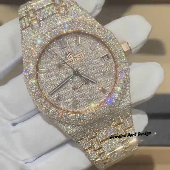 Real VVS Moissanite Diamond Watch 