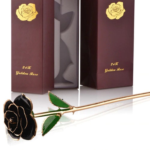 Real Forever Rose Fully Dipped in 24K Gold Includes Gift - Etsy