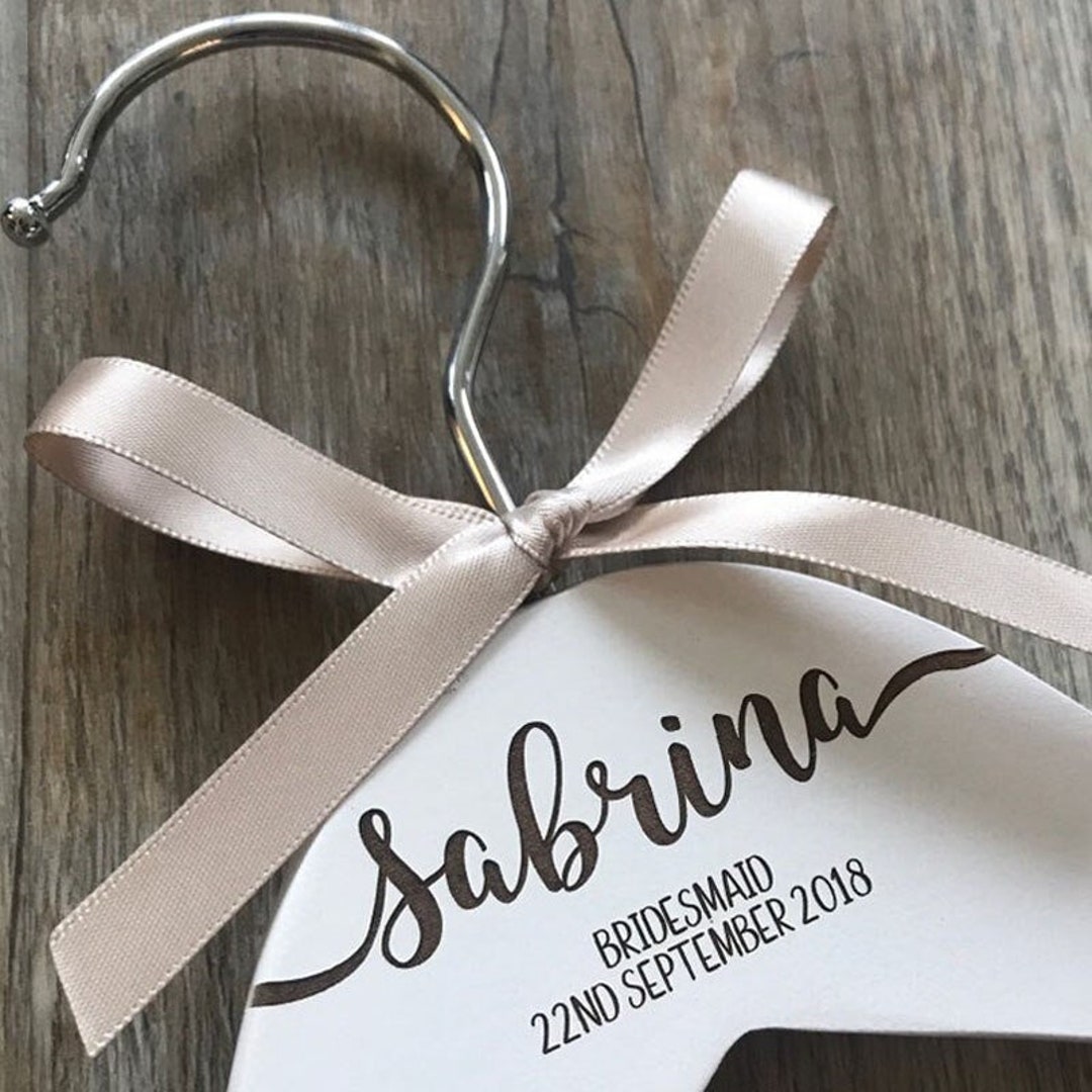 Personalised Engraved Dress Coat Hangers for Wedding Party Etsy