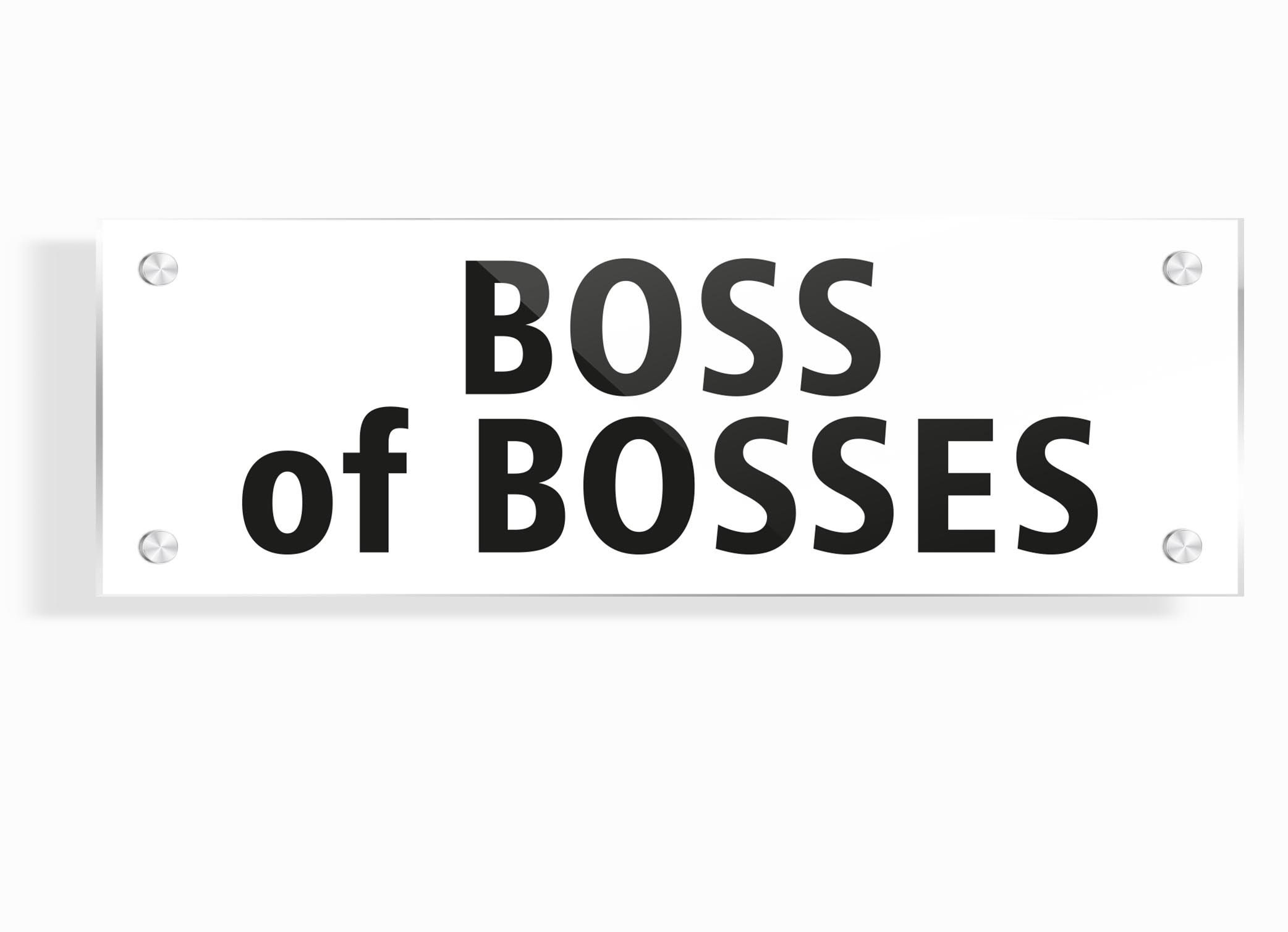 Bosses Office Sign Boss Of Bosses Plaque Business Company Etsy