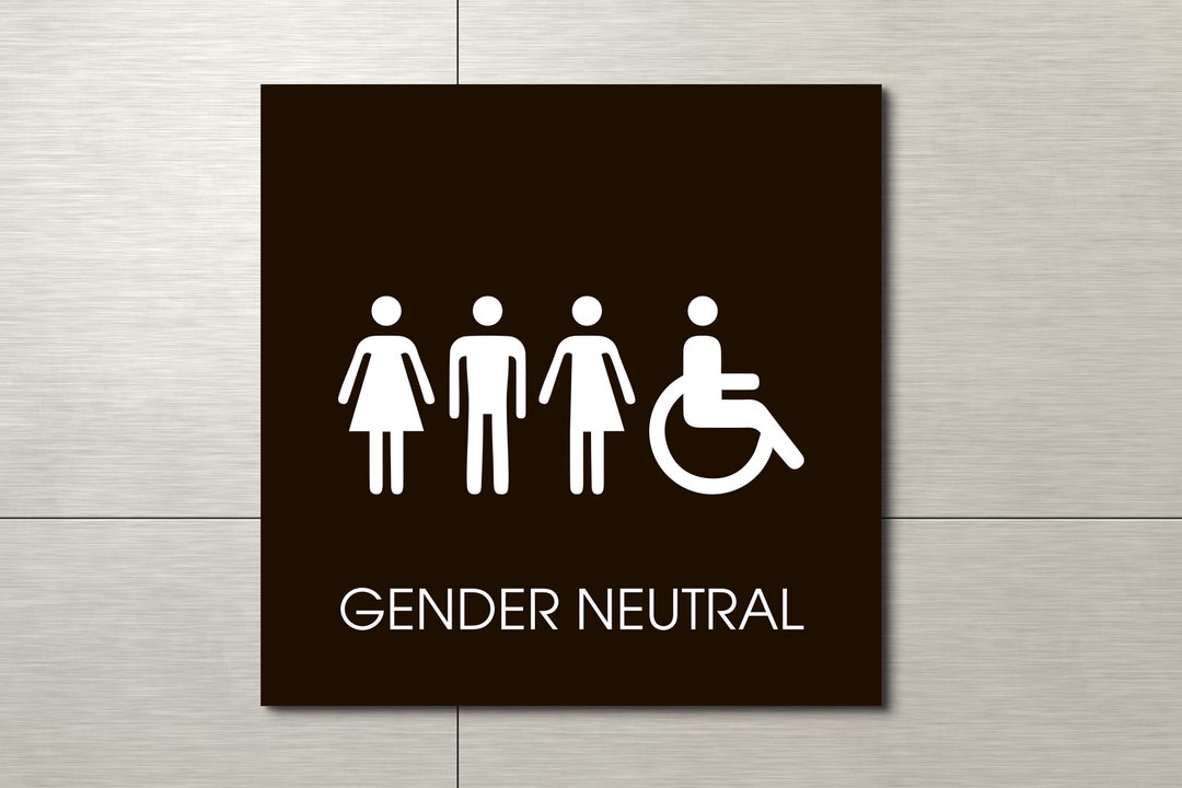 Letrero De Acrílico Para Inodoro, Placa Moderna Para Puerta De Baño