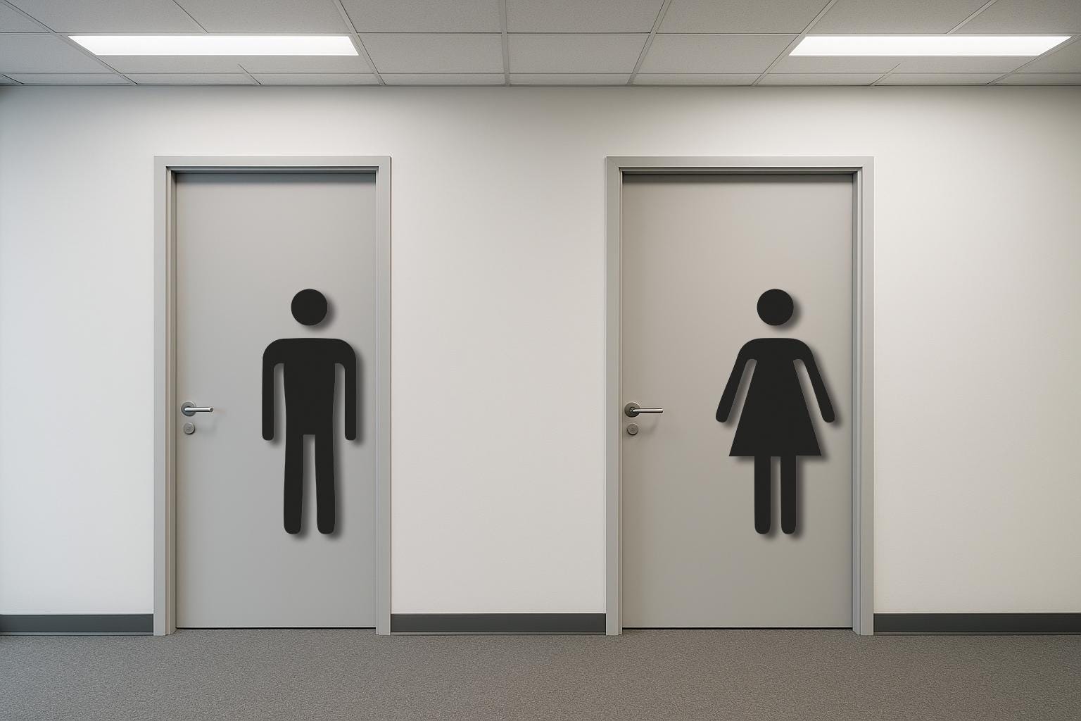 Letrero de WC 3D extragrande: placa personalizable para puerta de baño, 36 pulgadas