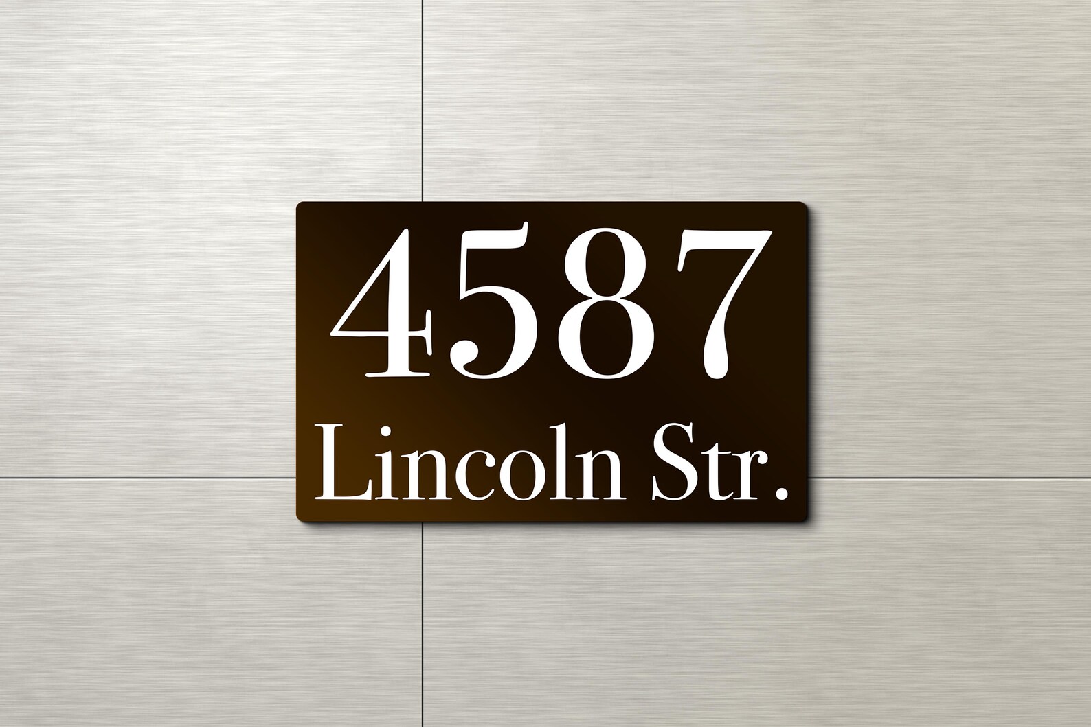 Custom Street Numbers Sign 3D Address Plaque Personalized Etsy