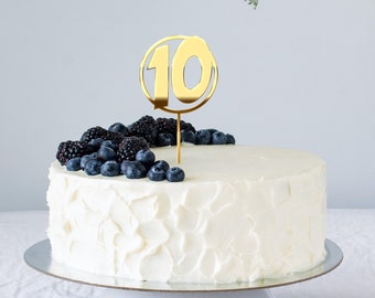 Chiffre d'anniversaire pour décoration de gâteau, décorations de gâteau en acrylique, or argent brillant, décoration de gâteau pour fête d'anniversaire de mariage