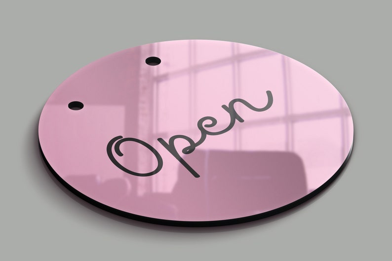 Open Closed Door Sign, Acrylic Sign, Sign for Beauty Salon, Shop, Cafe ...