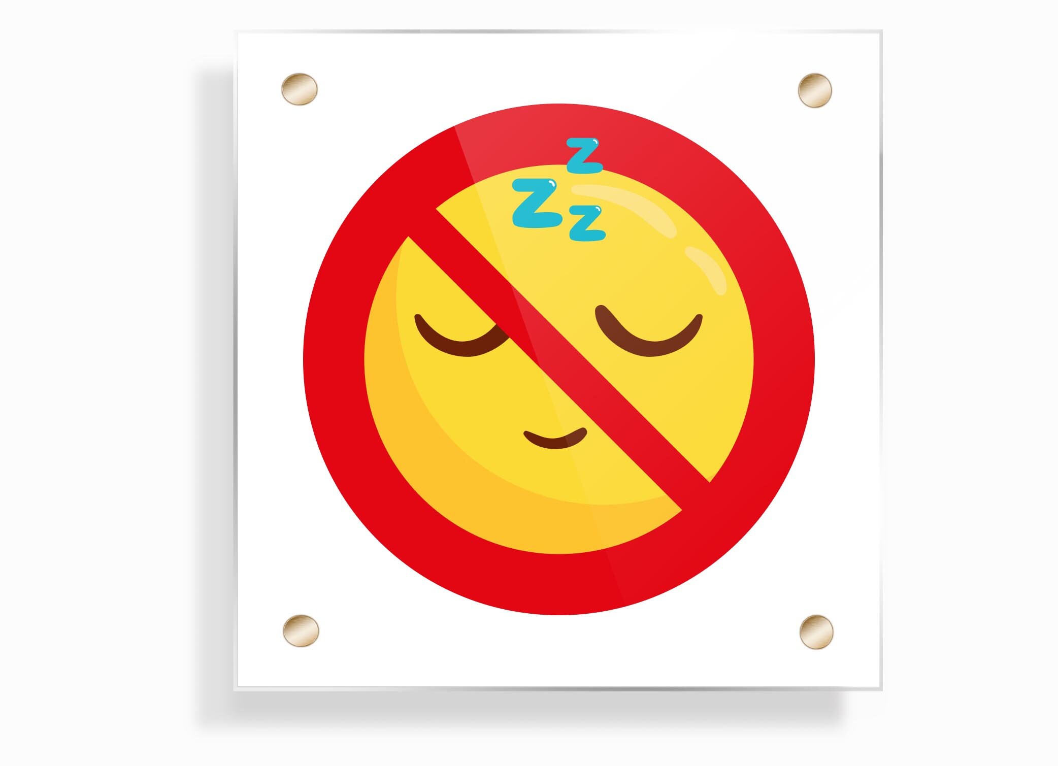 Sleeping Not Allowed Sign Sleep Forbidden Funny Classroom Etsy