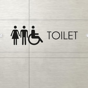 Modern acryl bord toiletten toiletten, deurplaquette, bord man vrouw gehandicapt, aangepaste borden, handtekening kantoornavigatie, plaquette toiletten