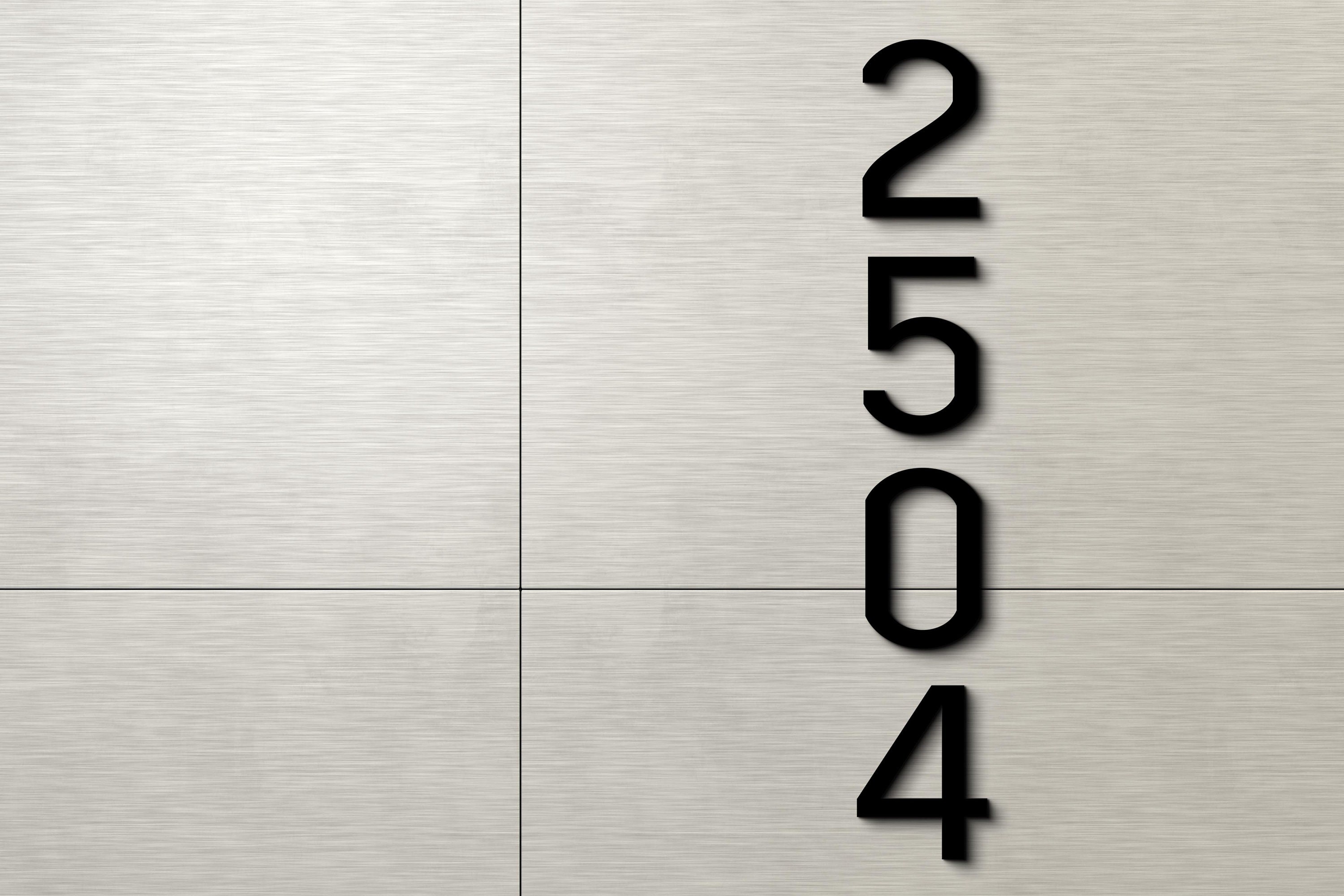 10cm 4in 3D Letter House Number Sign Custom Apartment Numbers