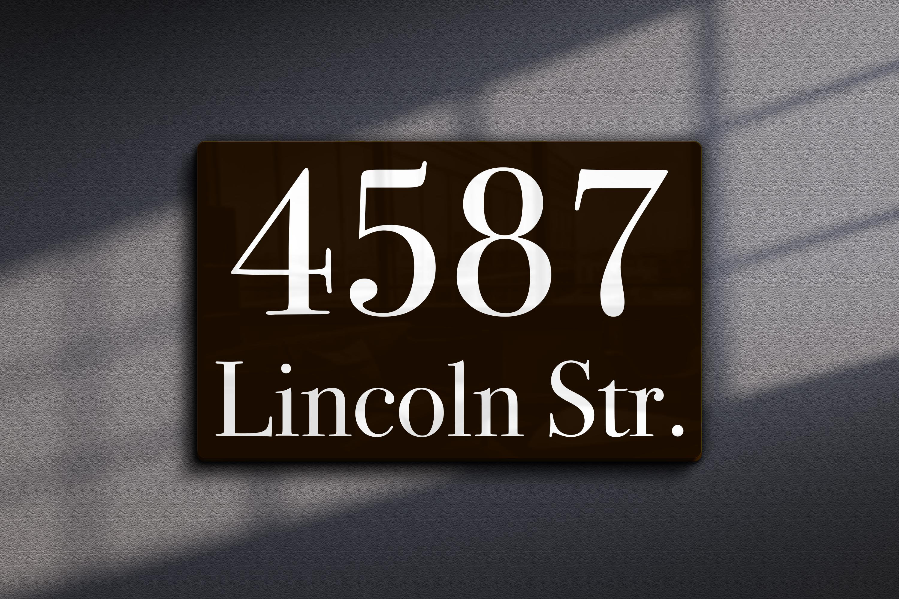 Custom Street Numbers Sign 3D Address Plaque Personalized Etsy