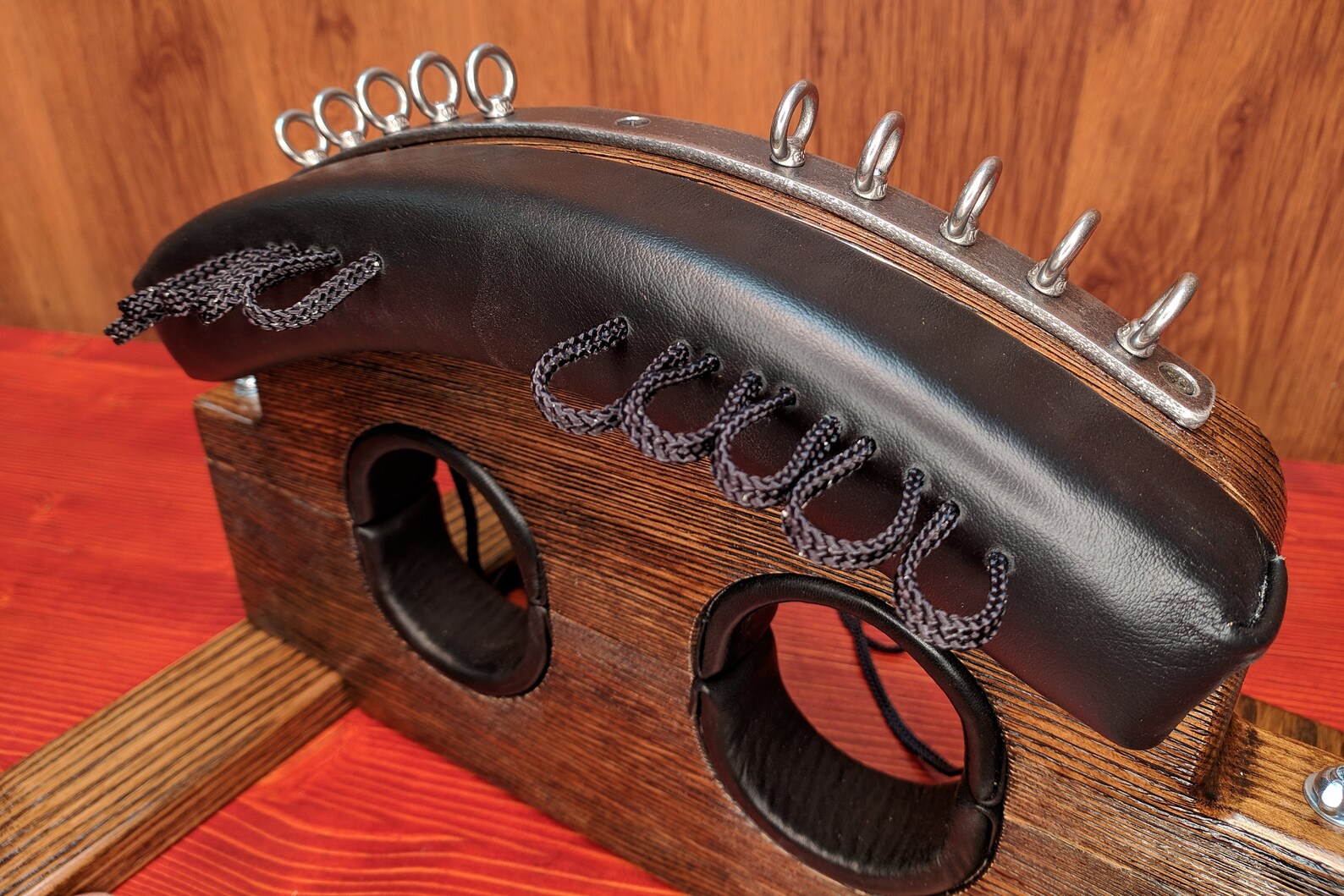Handmade Dungeon Tickling Stocks Wooden Cuffs Bdsm Etsy