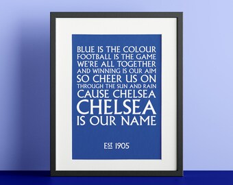 Affiche Chelsea Champions Conference League - 20x30 Pouces - Pop Art