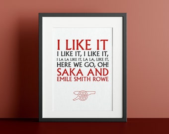 Saka and Smith Rowe I Like It geringes Chant-Design! Home Wall Art Geburtstagsgeschenk. 2018 strapazierfähig