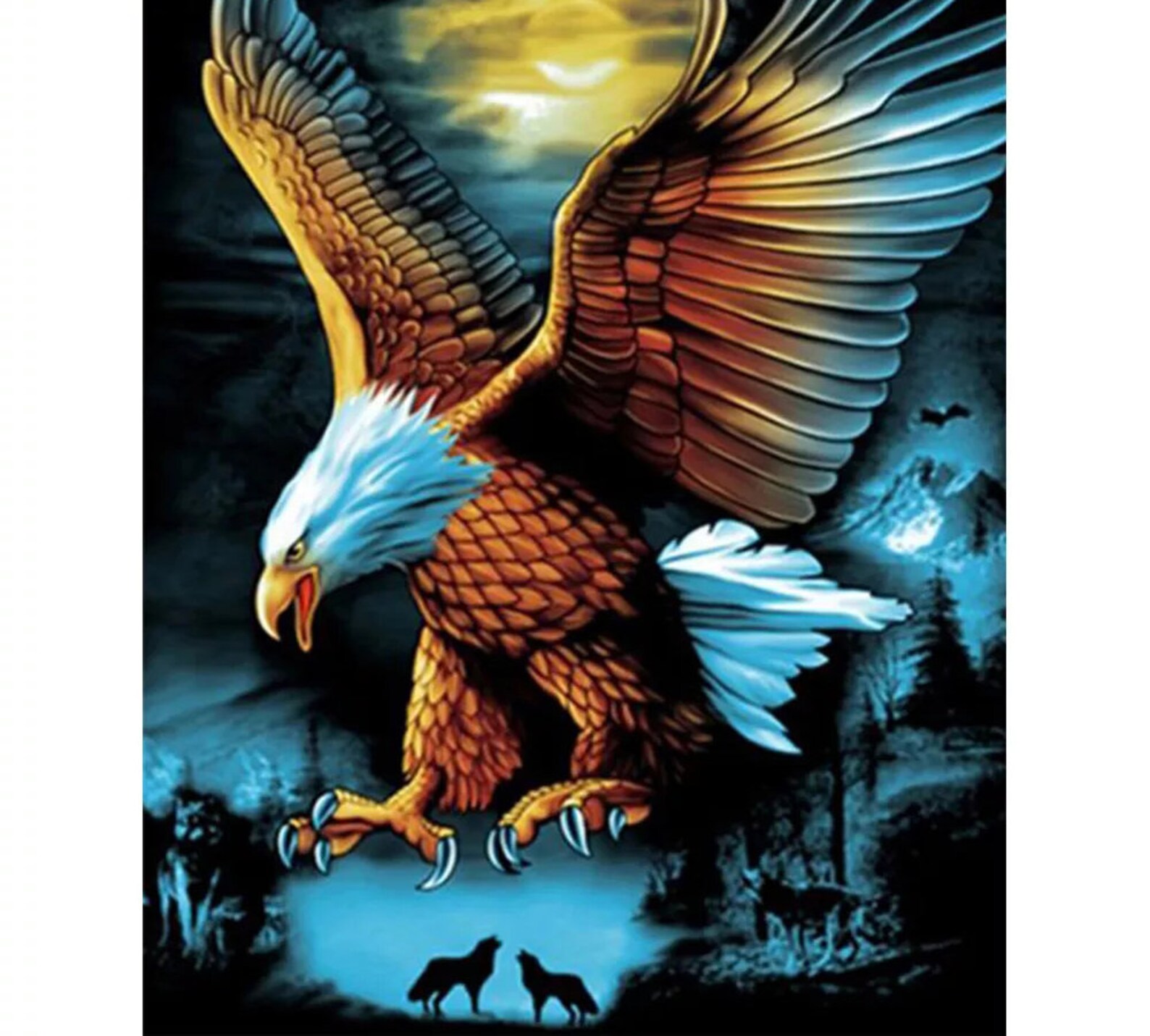 5D DIY Diamond Painting Eagle Craft Kit Full Square Round | Etsy