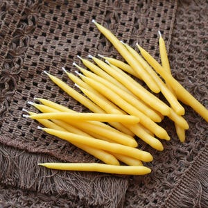 Hand Dipped Beeswax Candles, Taper Candle, Natural Beeswax Candle, Yoga Candle, Meditation Candle, Candle Gift Set