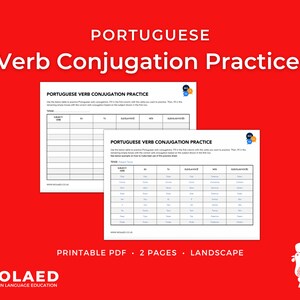 Portuguese Verb Conjugation Practice Worksheet