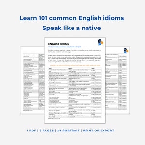 101 British English Idioms