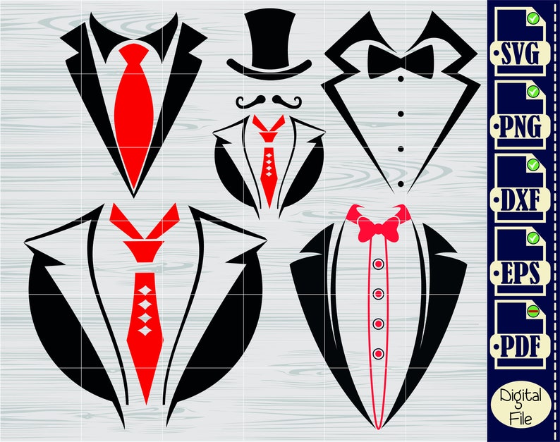 Tuxedo SVG Bundle Tuxedo SVG Suit Clipart Suit Bundle Svg - Etsy