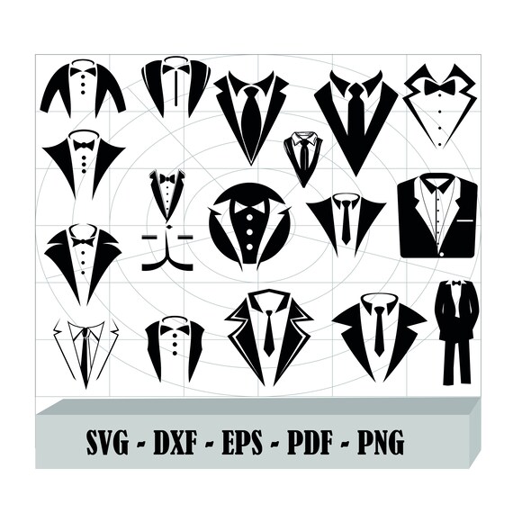 Tuxedo SVG Bundle Tuxedo SVG Tuxedo Clipart Tuxedo Cut | Etsy