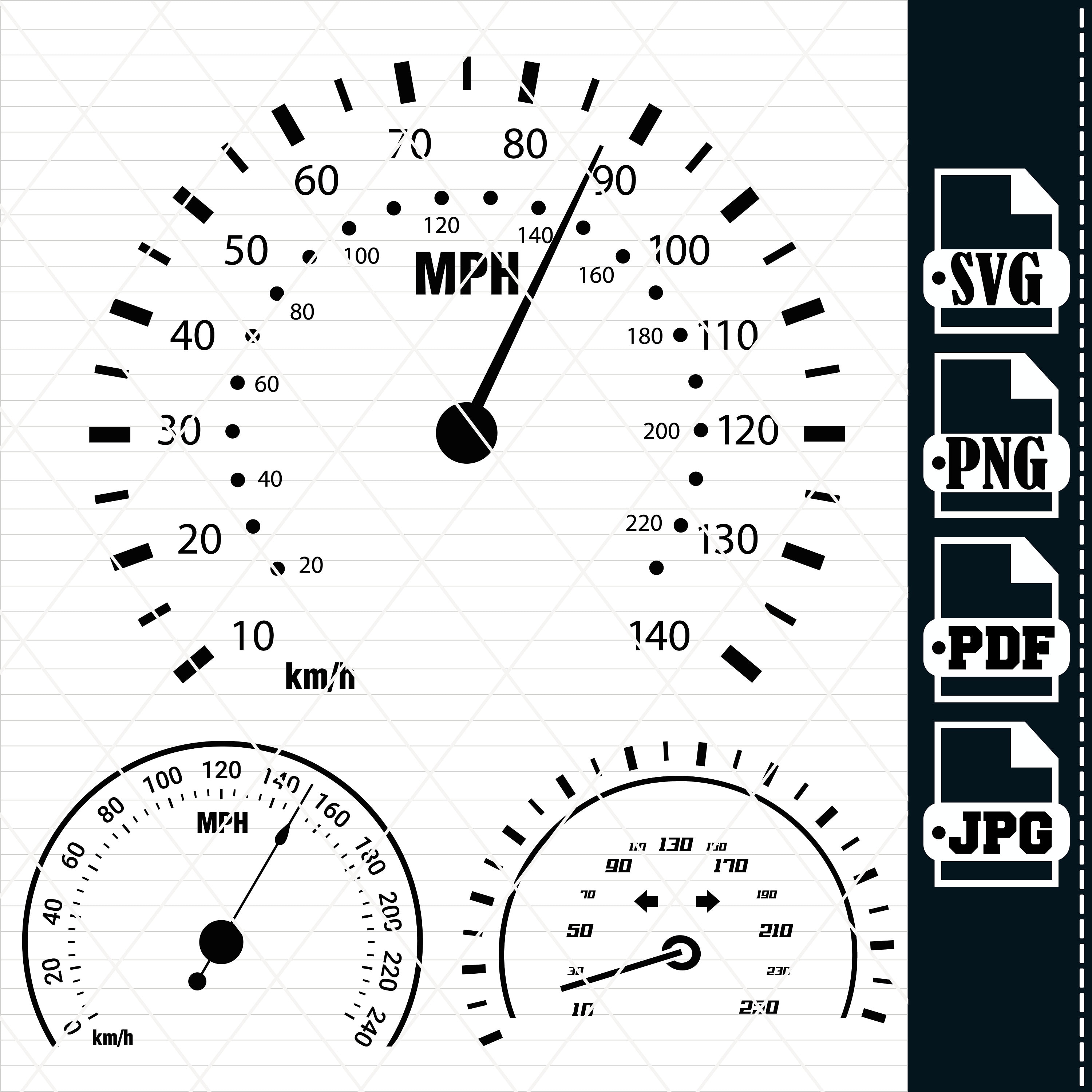 Car Speedometer SVG, Racing Flags, Pit Crew Clipart (digital Files) - Etsy
