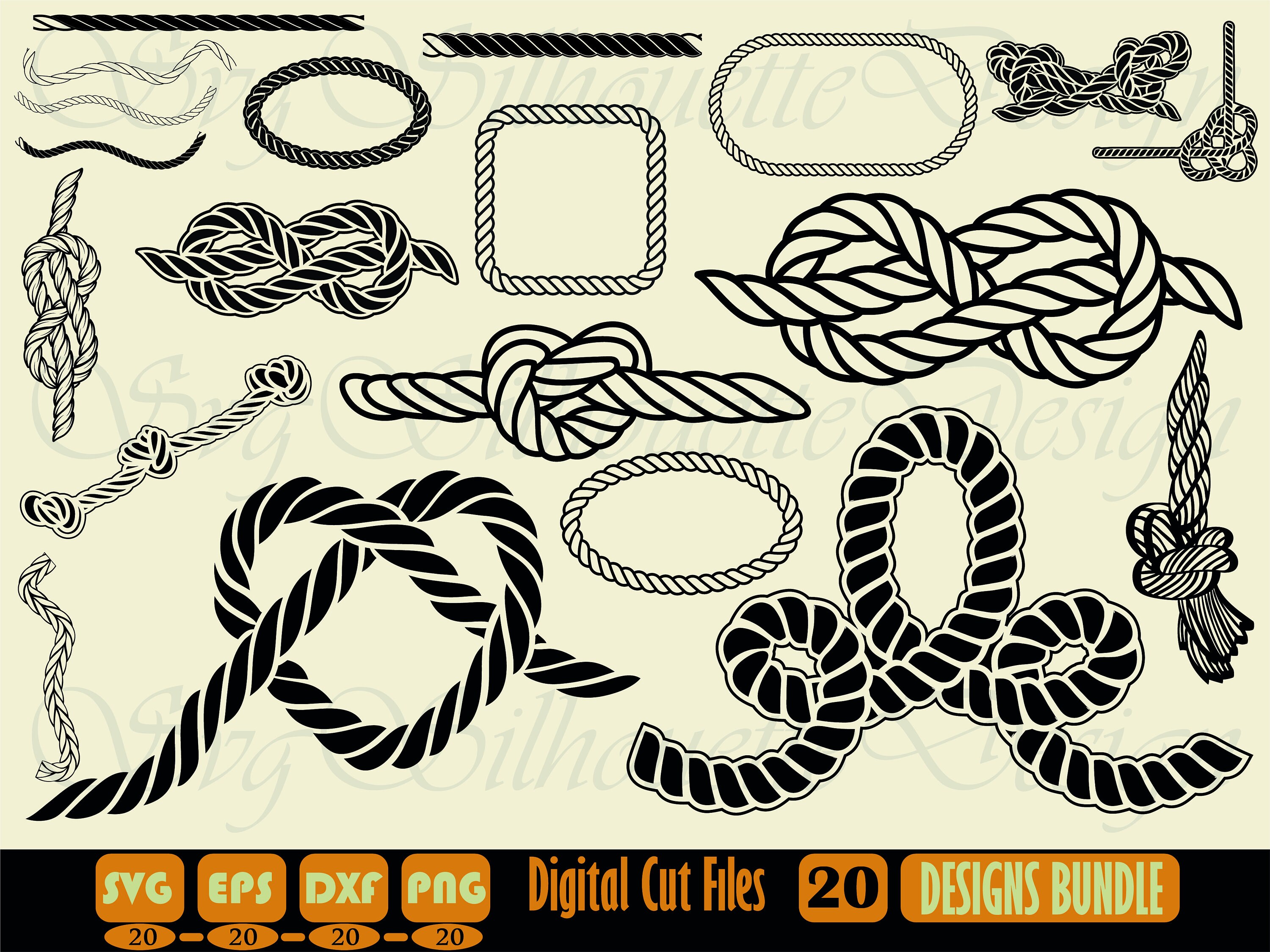 Nautical Knot 2 SVG Nautical Rope SVG Nautical Svg Etsy Canada