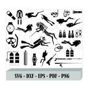 Snorkeling SVG Vector Dxf Svg Clipart Scuba Diving SVG Bundle Eps,Design Files for Cricut Png Scuba Diving Cut Files For Silhouette
