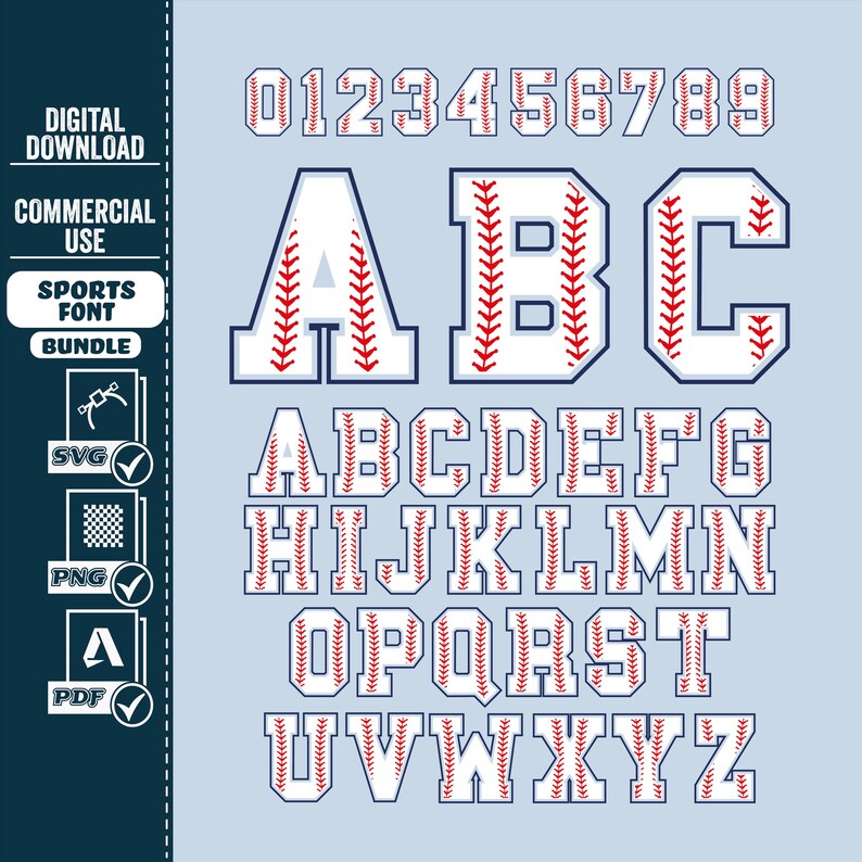 Sports Font Alphabet SVG Bundle (digital Download) - Etsy
