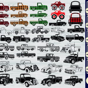 Pickup Truck SVG Bundle, Pickup Truck SVG, Pickup Truck Clipart, Cut Files For Silhouette, Files for Cricut, Vector, Design, Svg, Png, Dxf