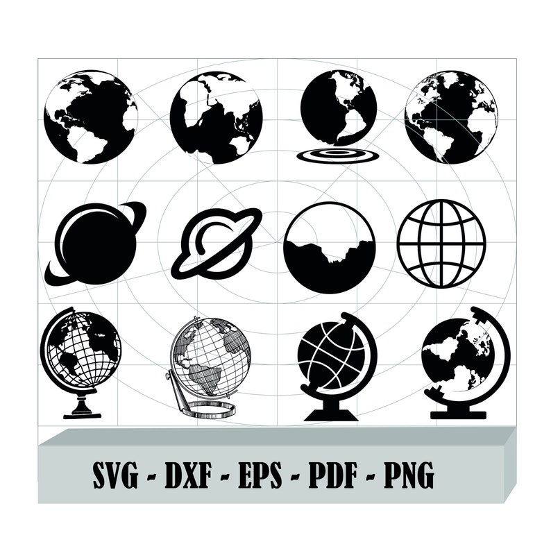 Download Art Collectibles Clip Art Globe Vector Globe Svg Design Globe Clipart Files For Cricut Png Dxf Earth Svg Eps Globe Cut Files For Silhouette Globe Svg Bundle