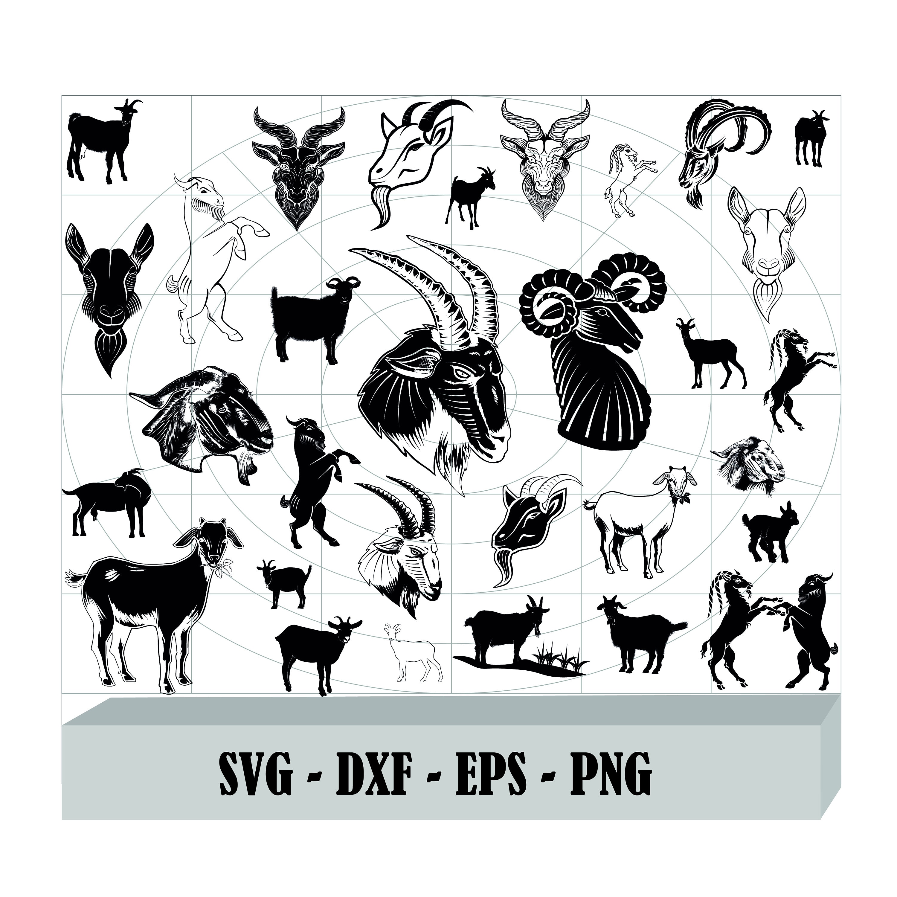 Goat SVG Bundle Goat SVG Goat Clipart Goat Cut Files For | Etsy