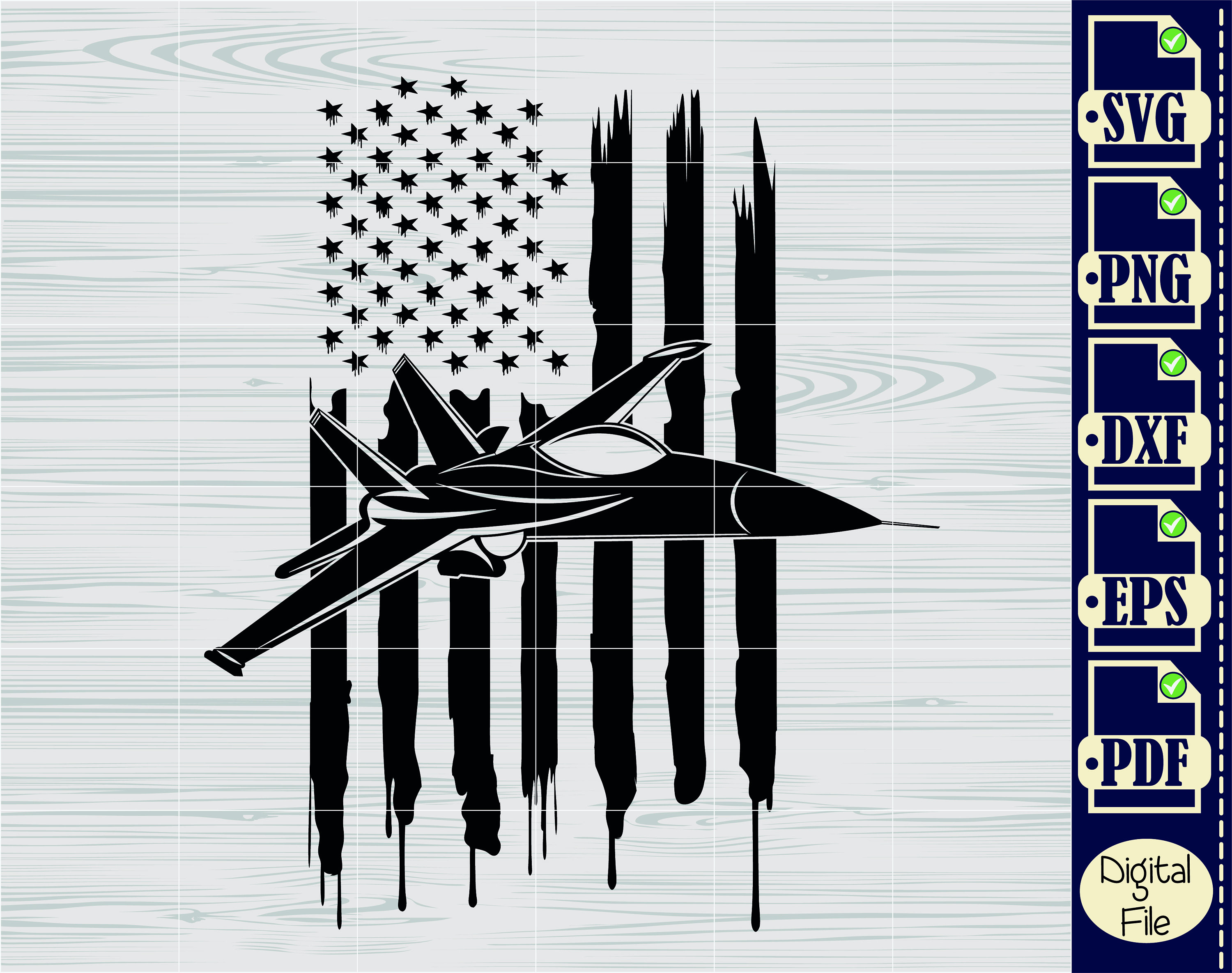 Jet File Jet Fighter SVG Bundle, Air Force Airplane Cut Files (digital File ...