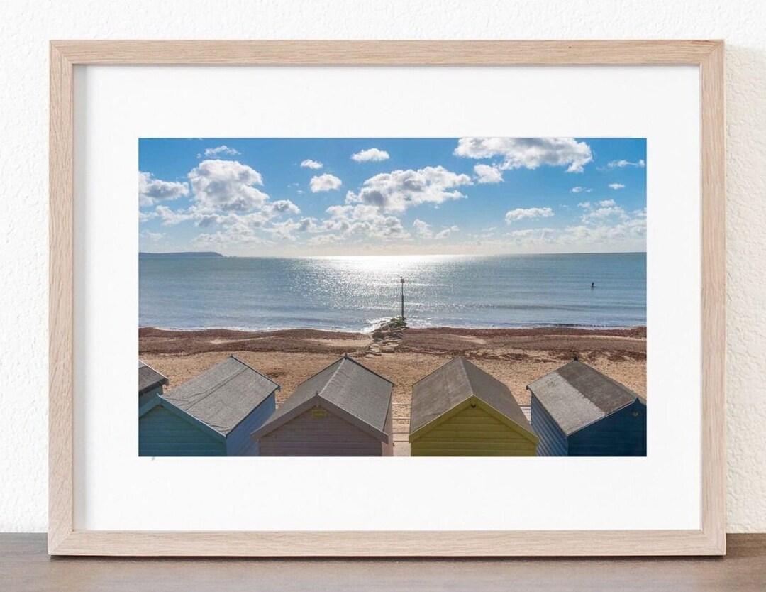 Avon Beach Dorset Print in Ivory Mount 'avon Beach Etsy