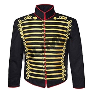 black and gold military jacket