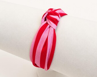 Winter Stripe Low Profile Knot Headbands | House of Colour